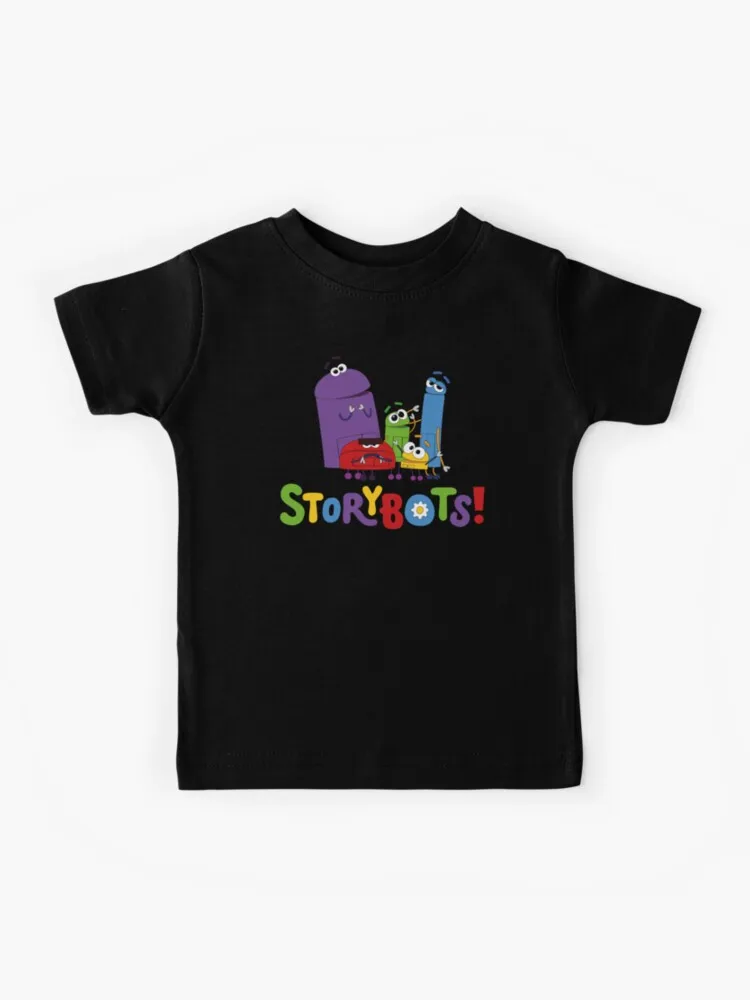 StoryBots Kid Boy Girl T-shirt Cotton Short Sleeve Top Summer Fashion Cartoon Teenager Clothes Fashion Kawaii Tee Anime Child