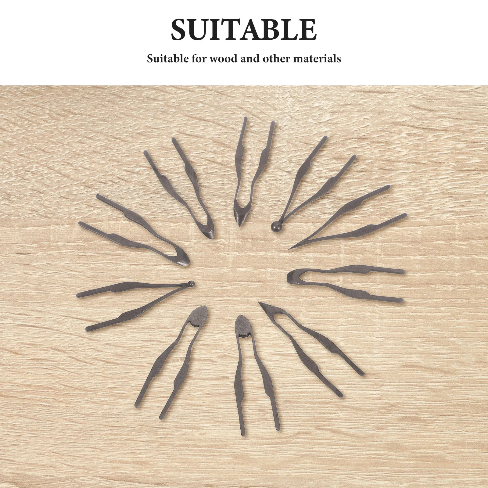 10Pcs Pyrography Wire Tips Iron Wood Burning Pen Nibs for Shading Lettering Detailed Engraving Professional Pyrography Tool view 6