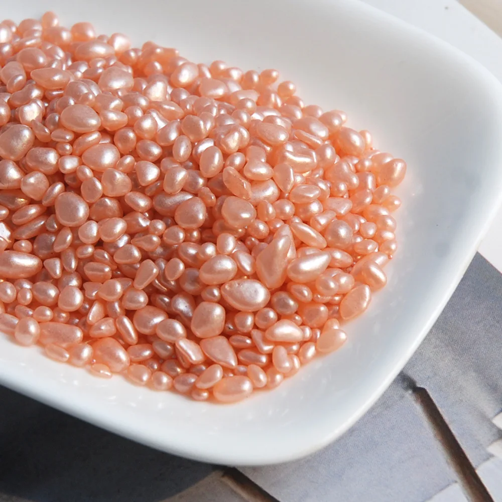 

50 г/пакет, стеклянные радужные непористые круглые бусины с искусственным жемчугом, разбросанные бусины, аксессуары ручной работы, украшения