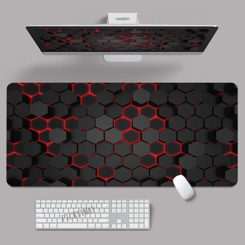 

Mouse Pads Geometric Gaming Mousepads 400x900 Large Mousepad Gamer Rubber Mat Company Desk Pad Design For Gift