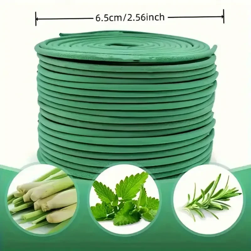 Bobinas de incienso de citrella con aroma natural de hierba de limón con soporte: para exteriores, junto a la piscina, patio, porche, terraza, camping y senderismo