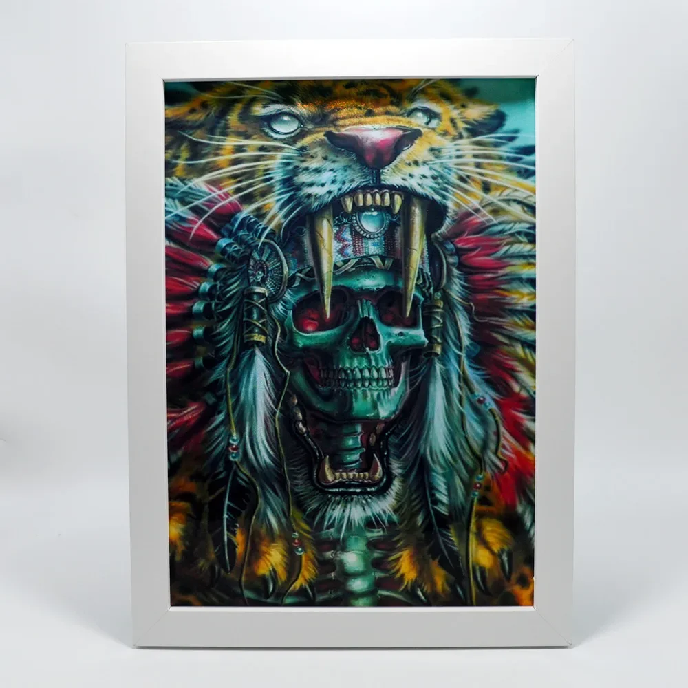 Индейцы! Потрясающая Настенная Наклейка с черепом Great Chicano, художественный плакат-винтажная Настенная картина для украшения вашей комнаты