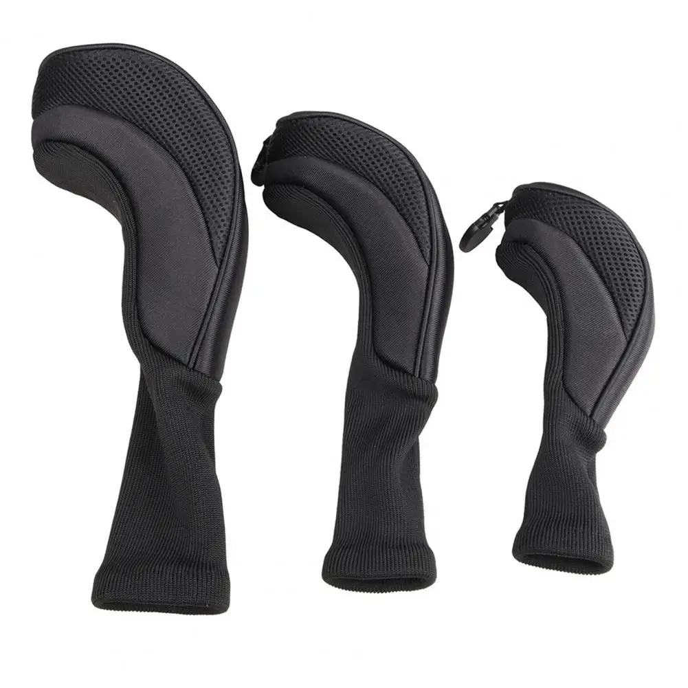 No 1/3/5 Golf Club Head Covers Woods Driver Soft Lining Club Long Golf Iron Head Sleeve Wedge Cover Golf Accessories