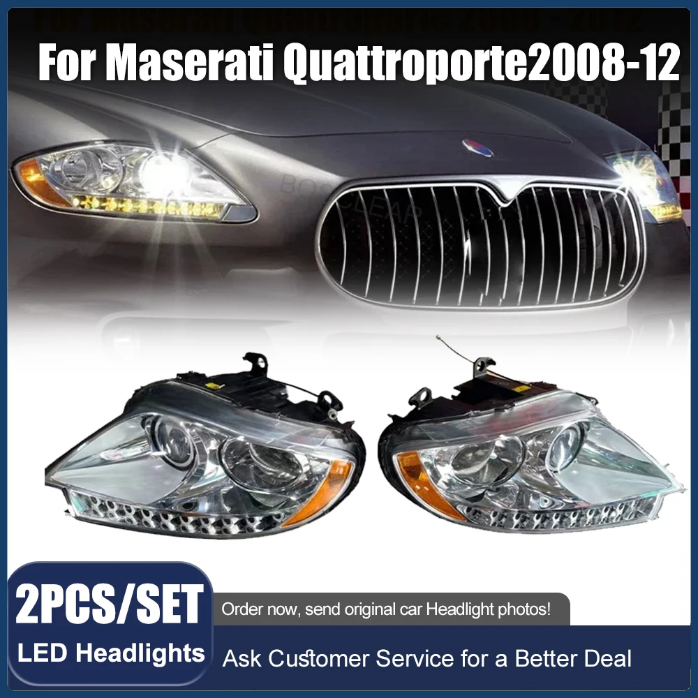 

1 шт. фары в сборе, передние фары Plug and Play для Maserati Quattroporte 2008 2009 2010 2011 2012, фары, фары