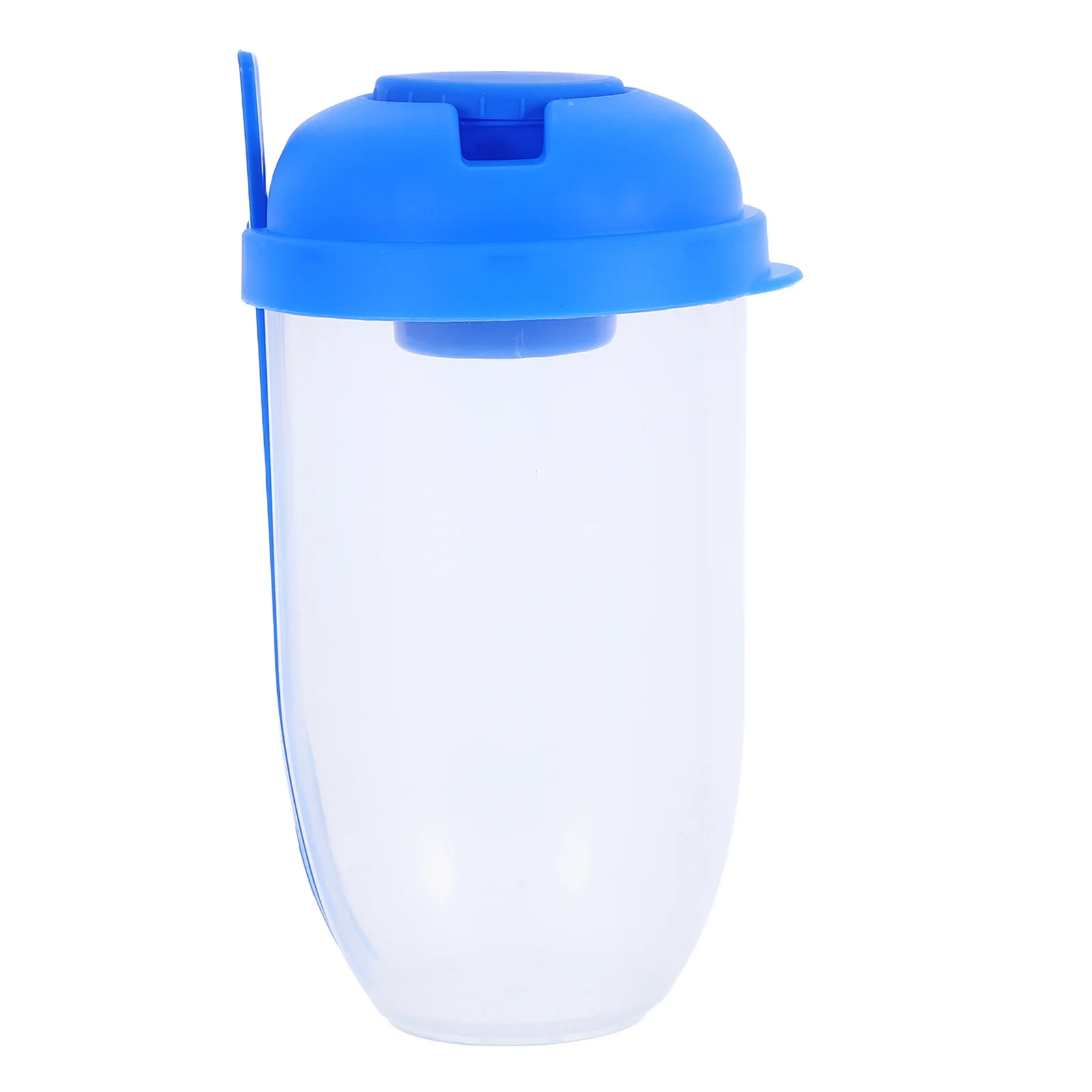 

Blue Portable Breakfast Meal Salad Shaker Cup Lids Fork Fresh Vegetable Fruits Container Mason Jar Lunch Dressing Food Prep Jars