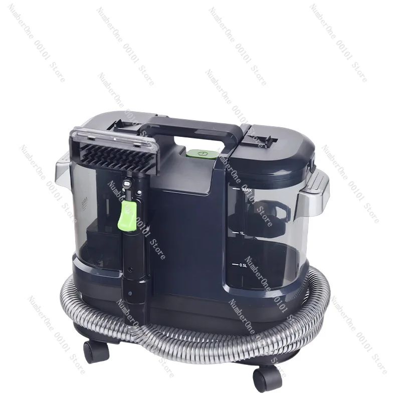 Portable Fabric Washing Machine with Wheels for Sofa Curtain Carpet Mattress Cleaning Upholstery Deep Cleaner