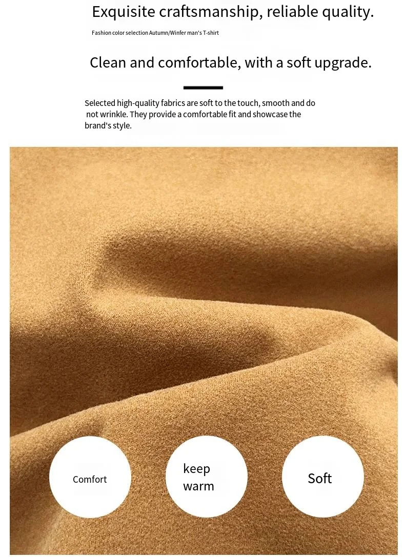 Hochwertiger Herren-Hoodie für den Herbst mit halbem Reißverschluss, aus deutschem Samtmaterial, bedrucktes Langarm-Oberteil, vielseitige Freizeitkleidung für Männer. – Detail 3