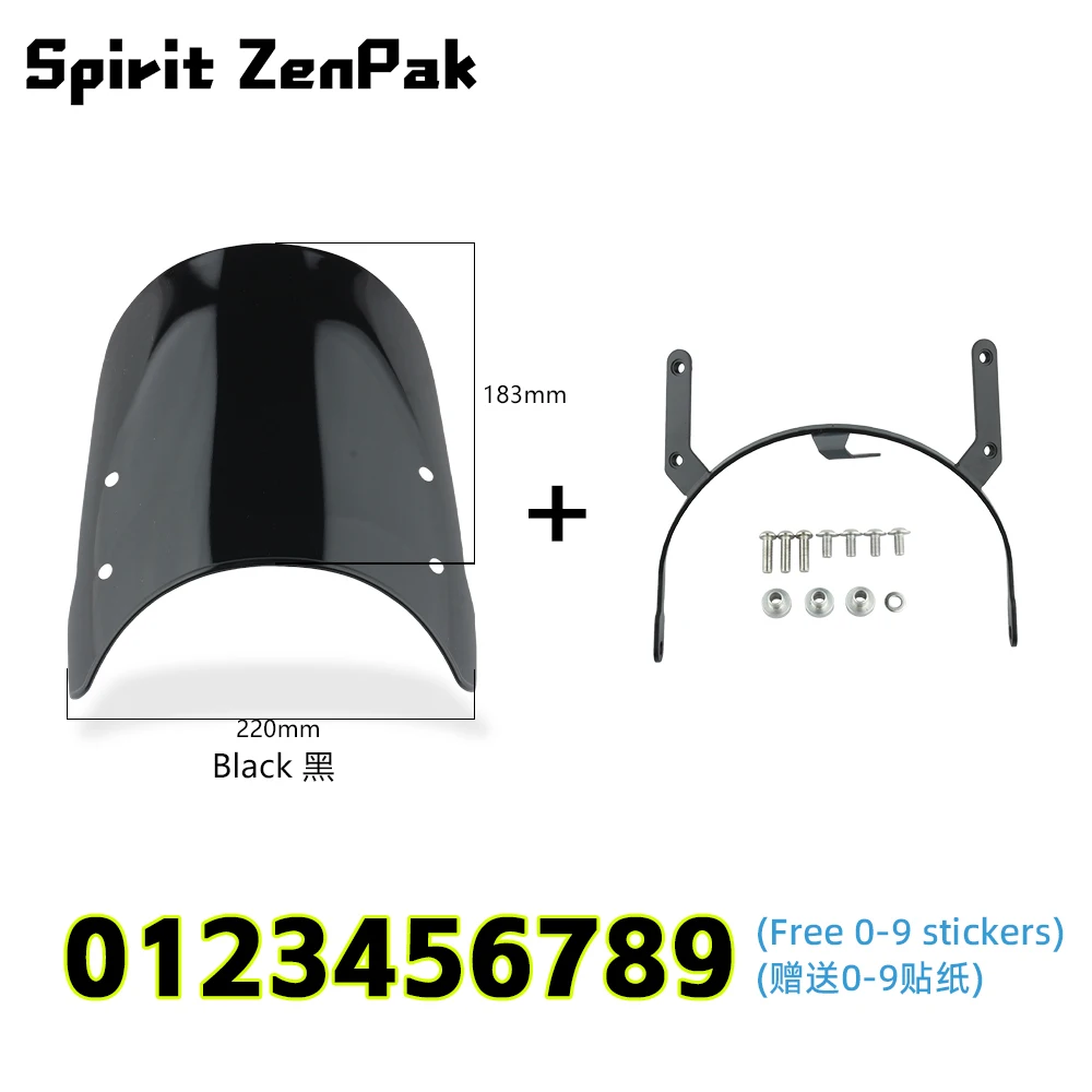 

Motorcycle Windshield Cover Windscreen Kit Wind Deflector Fit Guerrilla 450 2024 2025