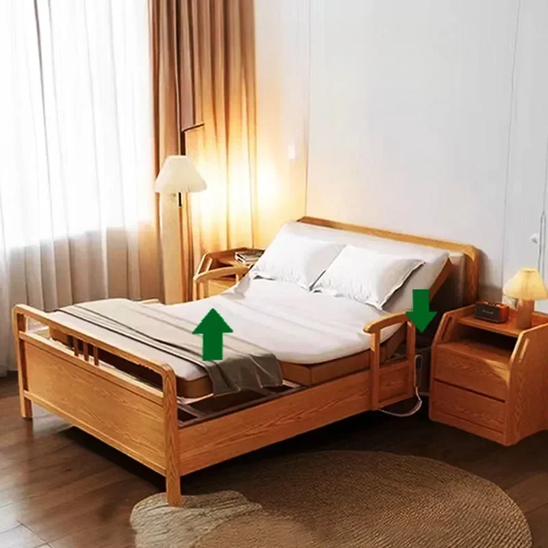 Comfortable Armrest Beds Old People Adjustable Electric Recovery Beds Multifunction Bedframe Bedroom Furniture Opklapbedden LLB