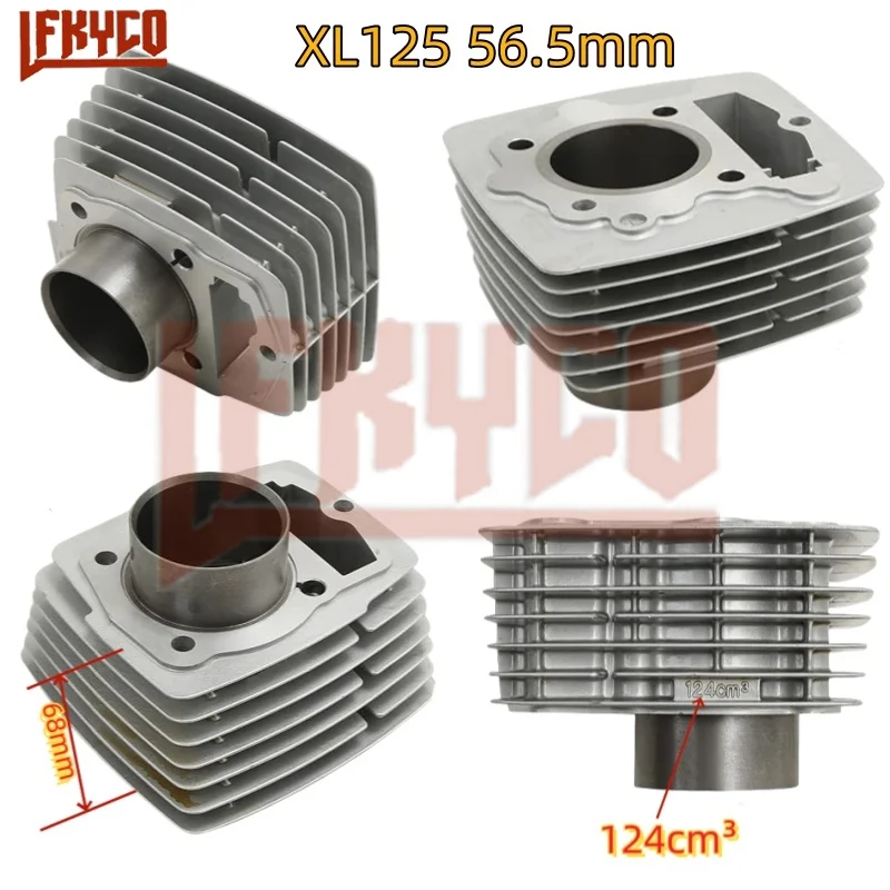 Motorcycle 56.5mm/61mm Engine Parts Cylinder Kit Motor for Honda CB125S CL125S XL125 SL125 CB CL XL SL 125 125S 1976-1985 Block