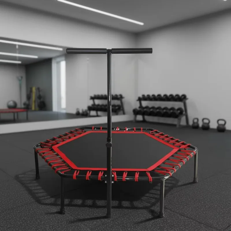 

Mini Silent Jumping Fitness Trampoline Stable Build For Indoor Outdoor Exercise And Workout Sessions