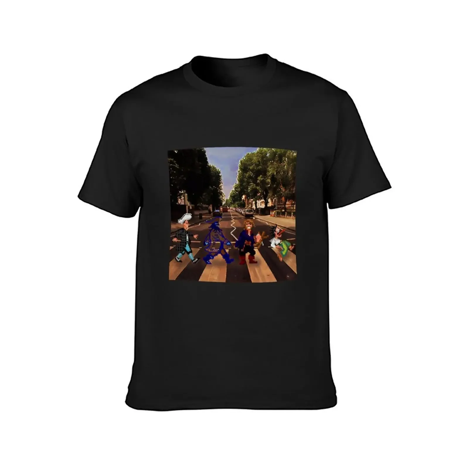 Monkey Island Road - T-Shirt blacks oversized t shirt mens t shirts