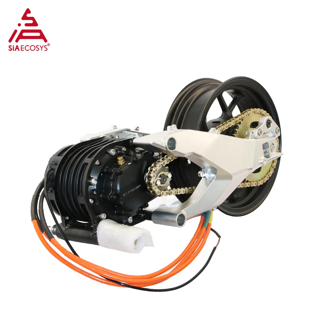 QS MOTOR 12*3.5inch 14*3.5inch 3000W Max Speed 100-110kph Double Shock Absorber Mid Drive Motor Assembly for E-Motorcycle