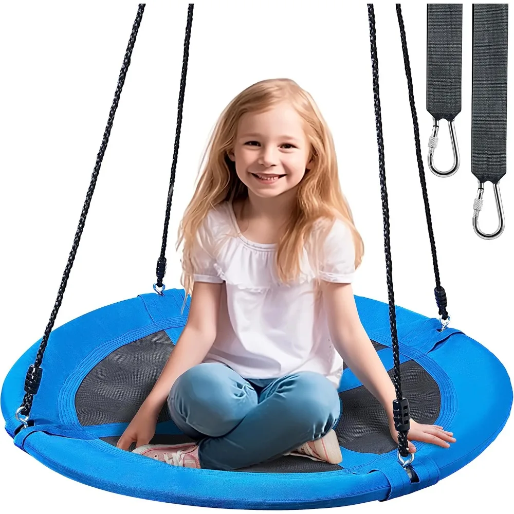 

40" Swing Set - 900Lb Weight Capacity, 900D Oxford Waterproof, with Hanging Straps Swings for Kids Playground Outdoor Activity