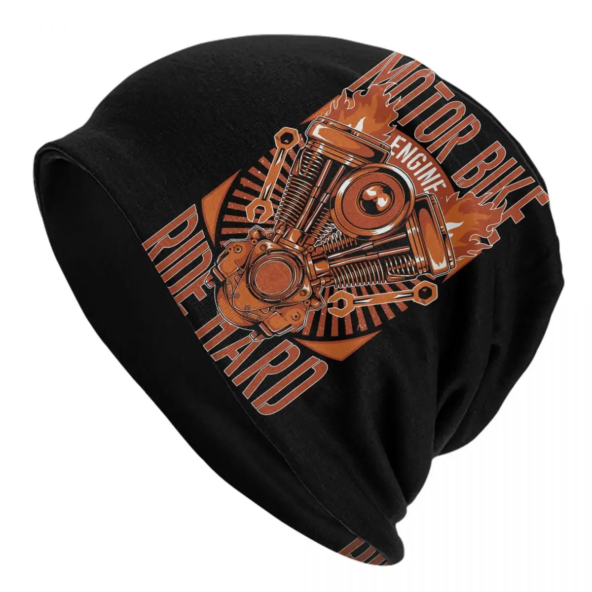 Motor Bike Ride Hard Bonnet Homme Spring Thin Hat Motorcycle Parts Skullies Beanies Caps For Men Women Creative Cotton Hats