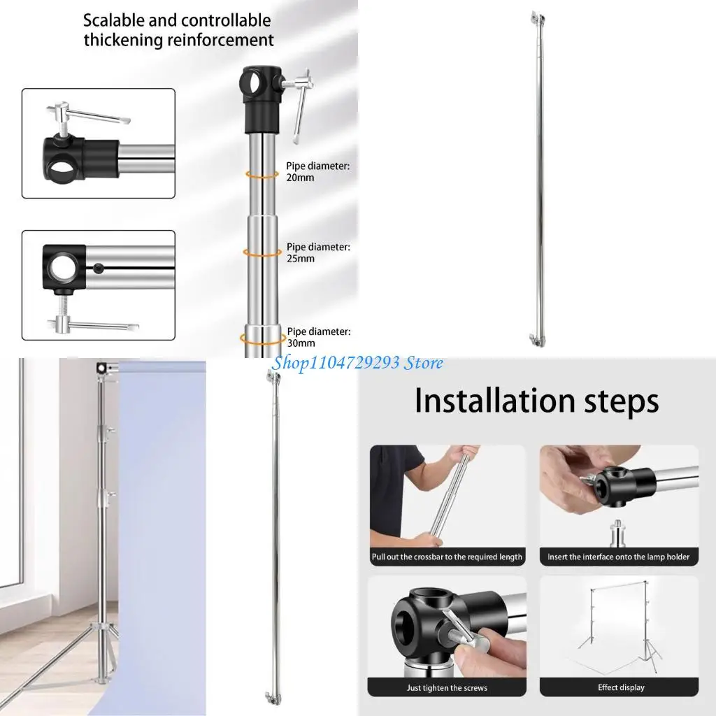 

Y2GD Extendable Background Support Crossbar 117cm to 300cm for Photo Studio Stand