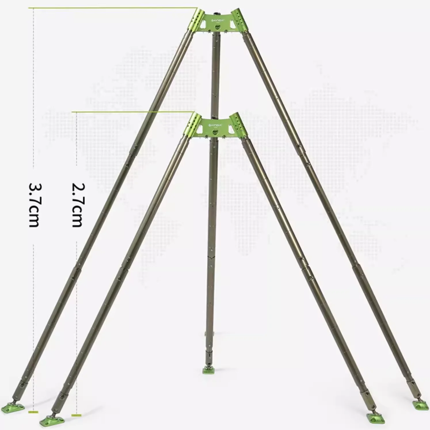 High Quality Silver Aluminum Alloy Outdoor Adjustable Rescue Multifunctional Tripod Set Easy-Carry Fall Protection