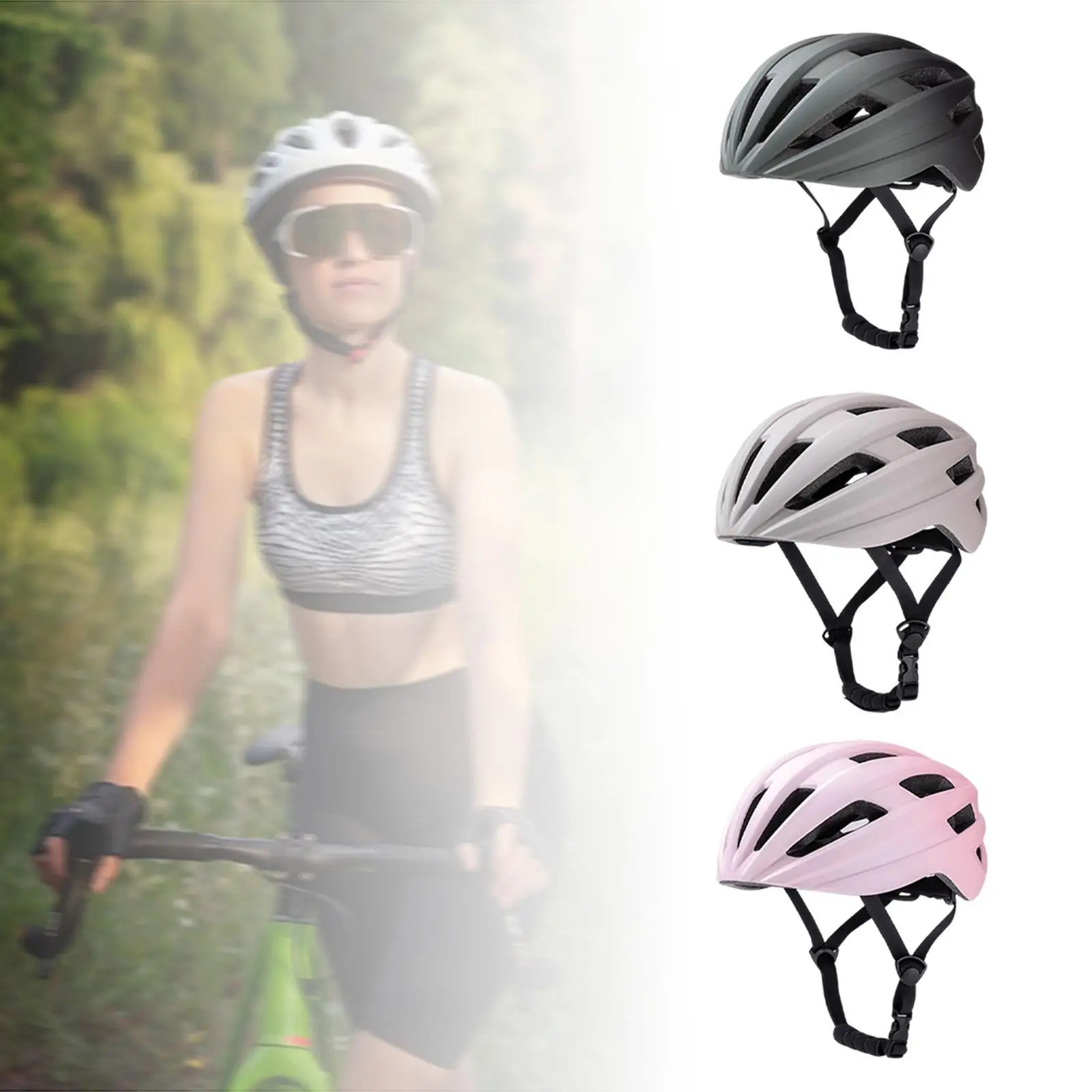 

Bike Helmet Lightweight Ergonomic Road Mountain Bike Unisex Cap Adjustable Equestrian for Girls Boys Riding Kids Men Women