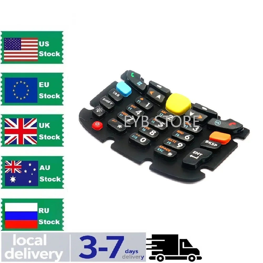 10pcs New for Symbol Zebra MC55 MC55A0 Rubber keyboard keypad 27 keys Numeric keyboard