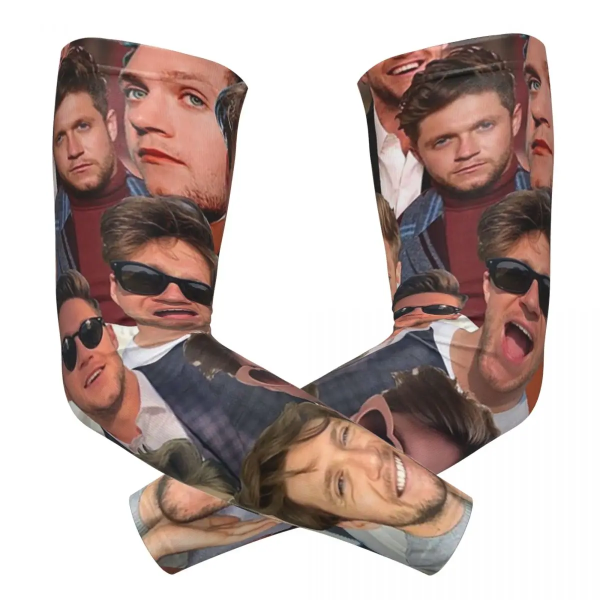 NiallHoran 사진 콜라주 야외 팔 슬리브 태양 UV 보호 커버 여름 사이클링 타투 슬리브