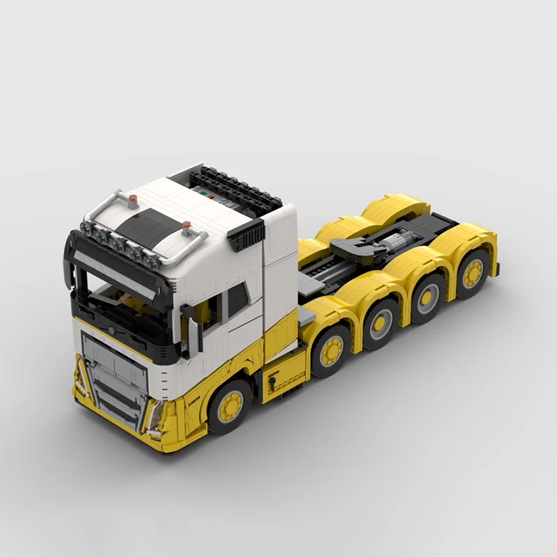 سيارة حضرية Moc قوالب بناء وحدات FH16 10X4 جرار (شاحنة) نموذج تكنولوجيا كتل عيد الميلاد لتقوم بها بنفسك لعبة هدايا البناء #4