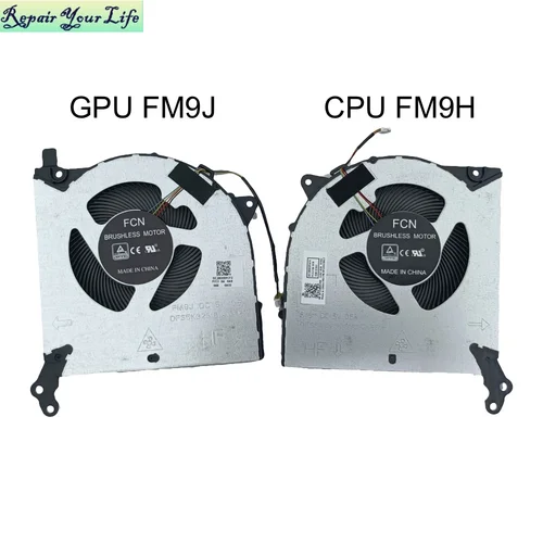 Imagen 2 del producto Ventilador de refrigeración CPU GPU para Lenovo Legion 5-15IMH05 5P-15IMH05H 82AW 5-15ARH05 82B5 81Y6 radiador enfriador de ordenador portátil 5F10S13917 FM9H FM9J