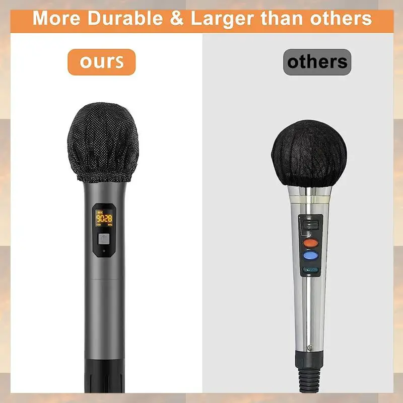 

2025 New-500Pcs Disposable Microphone Cover,Handheld Microphone Windscreen For Recording Room, KTV, Karaoke, Stage Performance