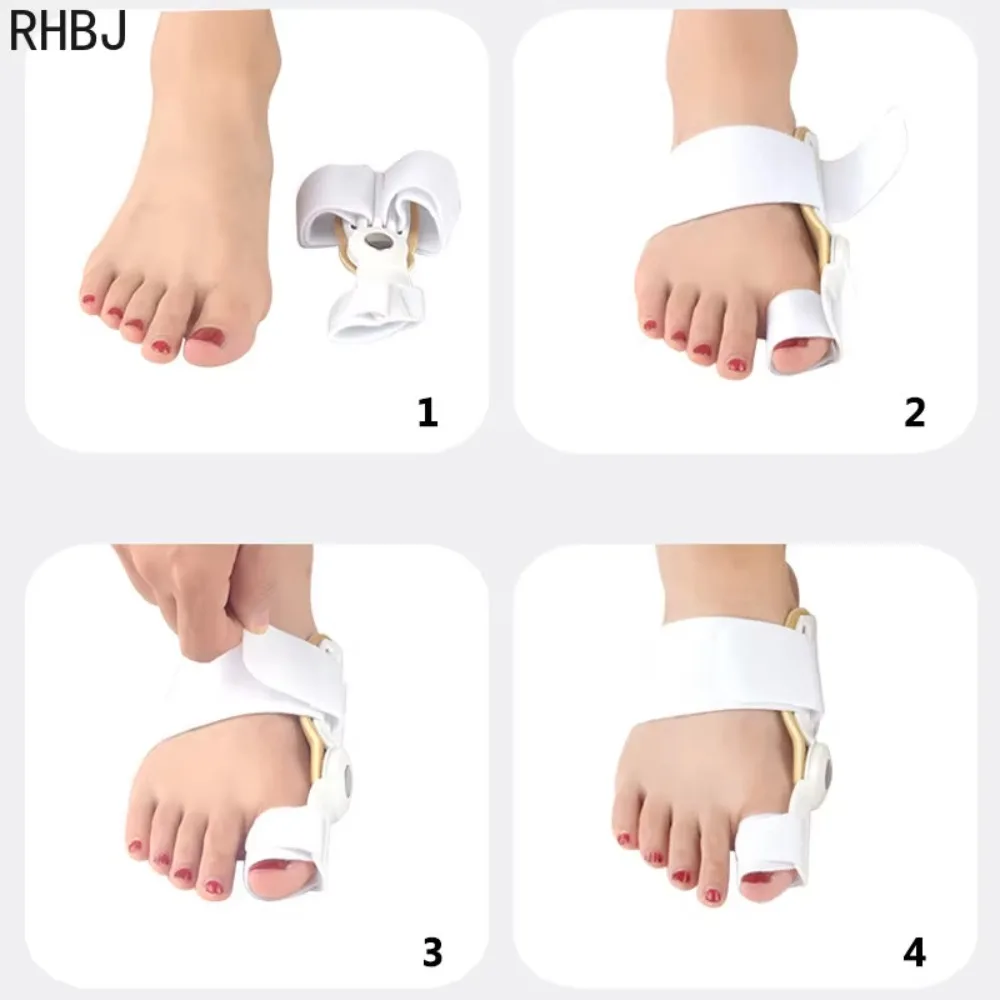 RHBJ 1/2 Pairs Hallux Valgus Corrector Bunions Toe Separator Foot Finger Corrector for Foot Care Bunion Preventive Device