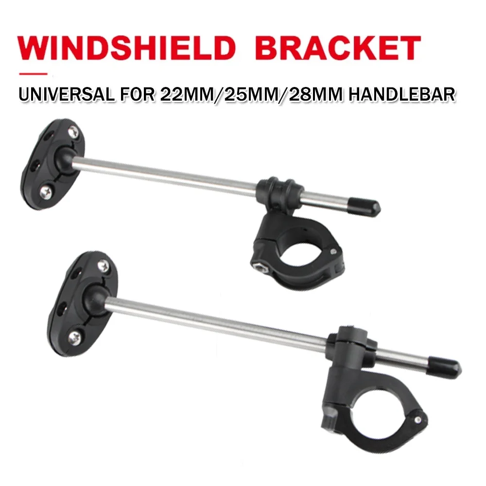 AliExpress MYiAdv Universal Motorcycle windshield Bracket Adjustable windscreen Mount Kit bracket For Street Bike With 22MM 25MM 28MM Handlebar