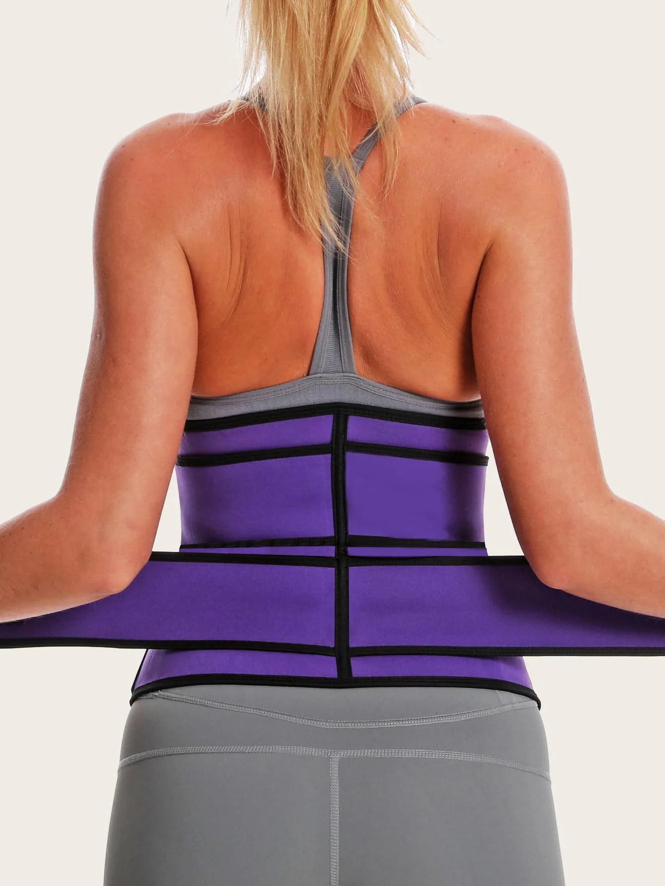 Sports yoga Fitness Belt Zipper Double Row Abdominal Shaping Belt Waist Trainer