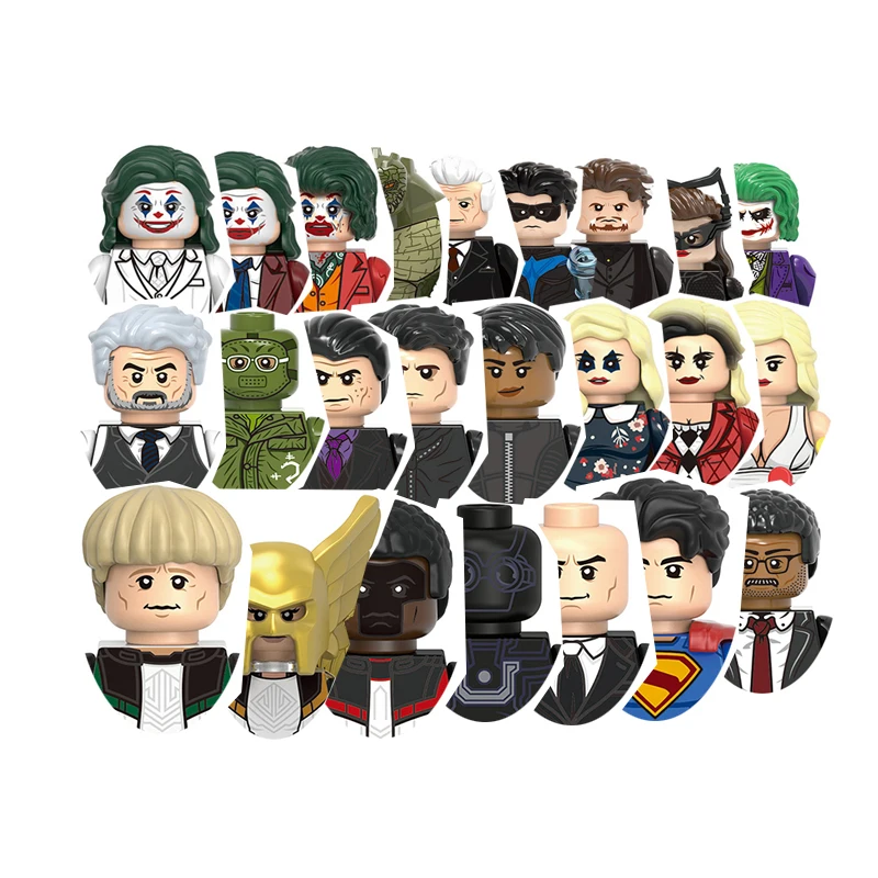 

Catwoman Joker Harley Quinn Alfred Pennyworth James Gordon Superman Lex Luthor HawKgirl Building block boy birthday toy