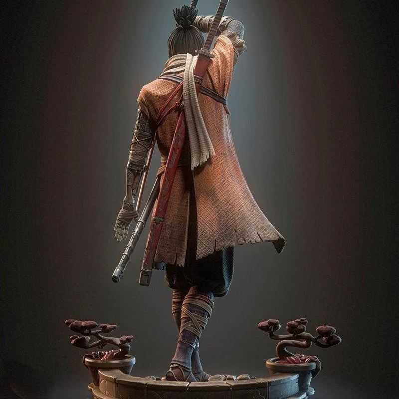 1/24 Scale Shadows Die Twice Sekiro, Resin Figure Model Kit, Hobby Toys Miniature, Unassembled and Unpainted