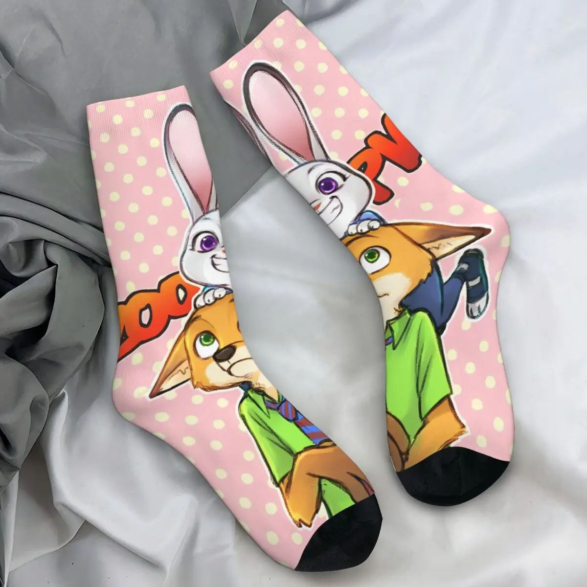 

Чулки Zootopia, носки для взрослых и мужчин, повседневные носки высокого качества, осенние антибактериальные носки для скалолазания, подарок