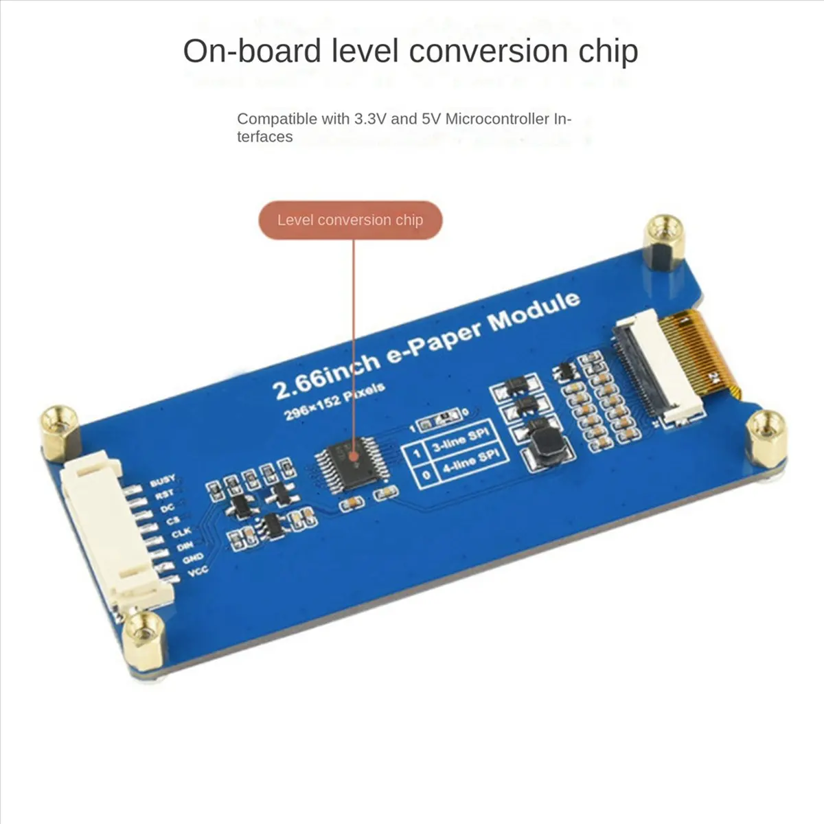 Exquisite-2X Adatto per il modulo schermo E-Paper E-Ink Raspberry Pi da 2,66 pollici