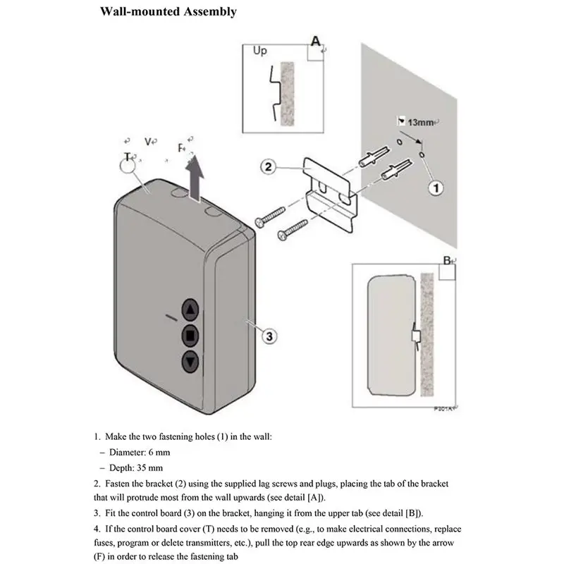 ABZZ-Automatic Gargare Door Opener With Remote Control AC220V Tubular Motor Control Board Roller Shutter Door Motor