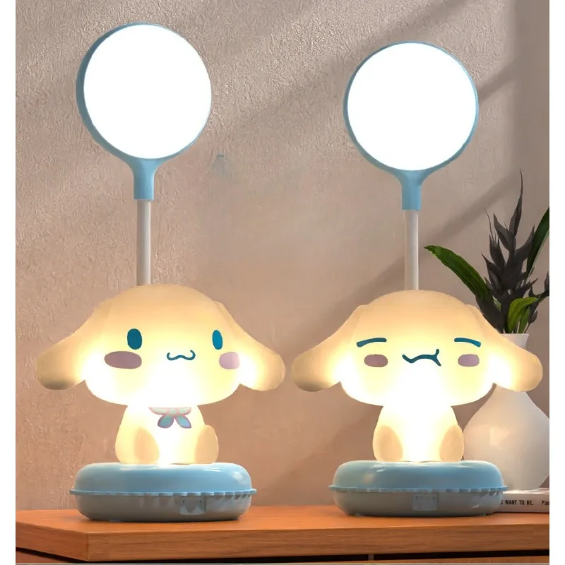 Lampada da Tavolo LED Ricaricabile USB a Forma di Bambola Cartoon Kuromi My Melody, Luce Notturna per Bambini, Sanrio Blind Box
