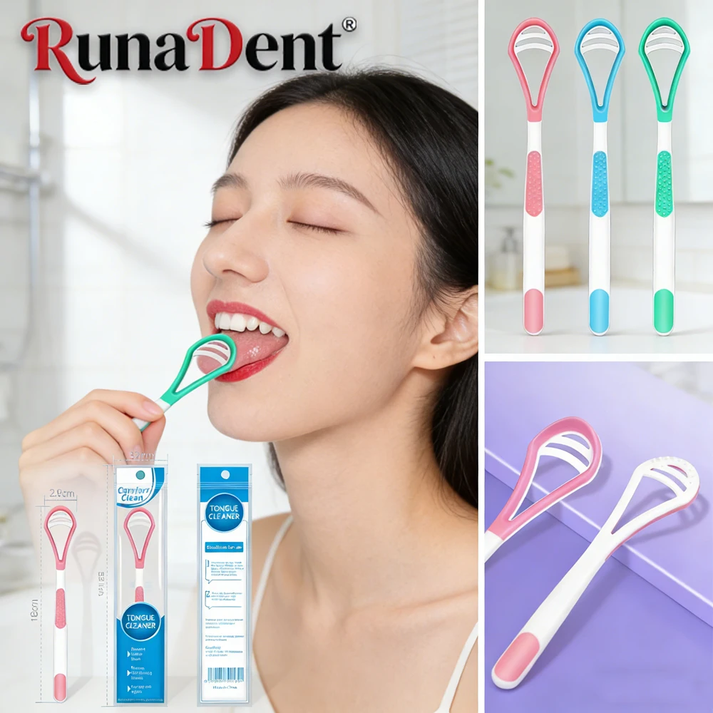 

10 шт. многоразовых двусторонних скребков-щеток для чистки языка для взрослых, инструмент для гигиены полости рта, нержавеющая сталь