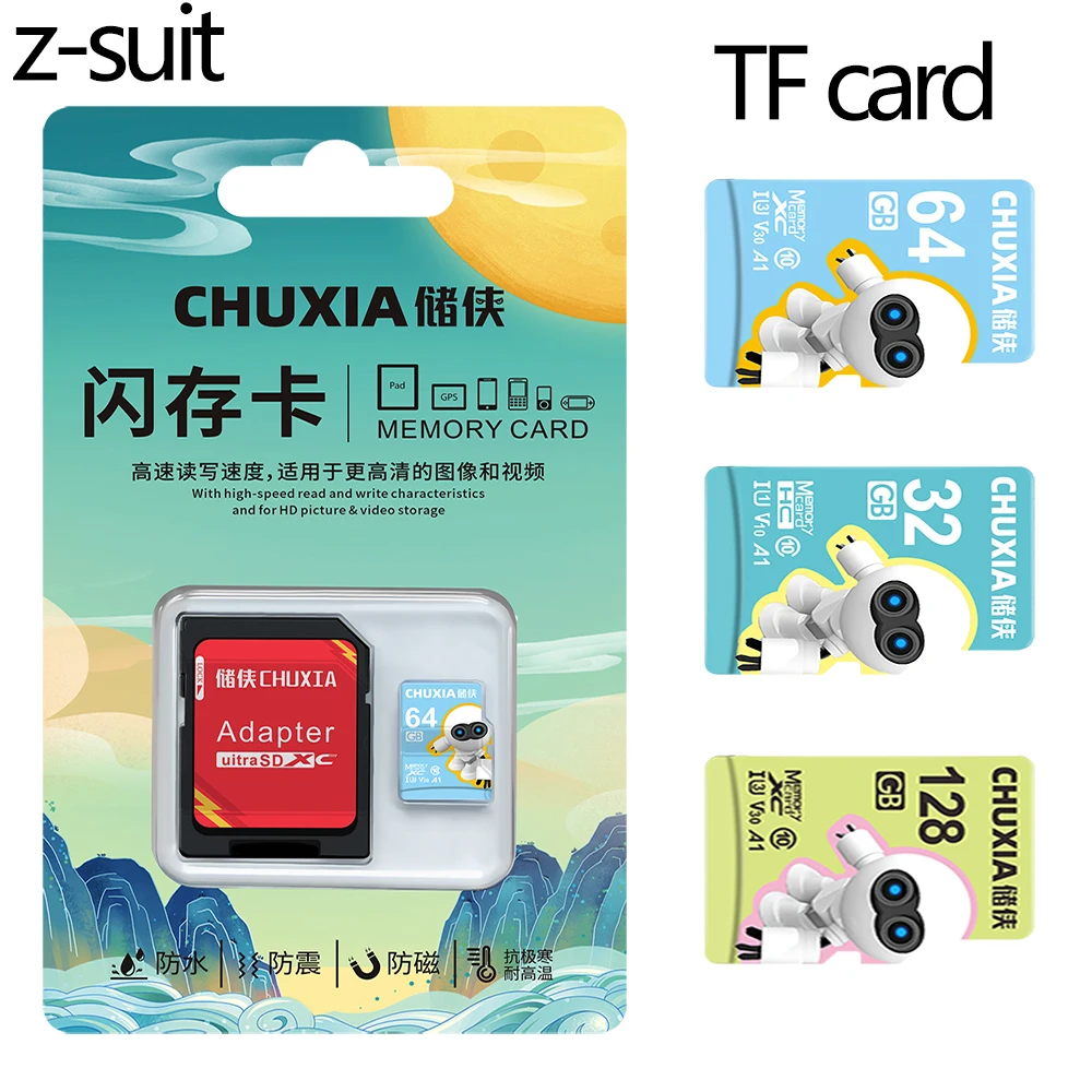 TF Card 8GB 16GB 64G Class 10 Micro Flash Memory Card 32GB 128G 256G HIgh Speed Mini SD Cards for Car/UAV/Phone Storage TF Cards