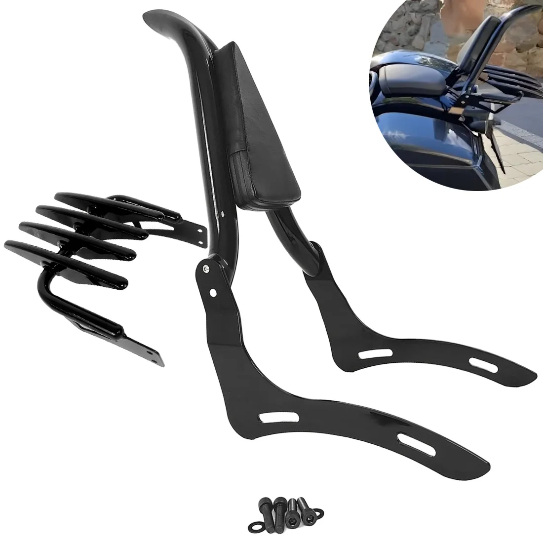 Motorcycle Accessories For Honda Rebel1100 DCT SE CMX 1100 CMX1100 2020-2025 Backrest Passenger Rear Sissy Bar Whit Luggage Rack