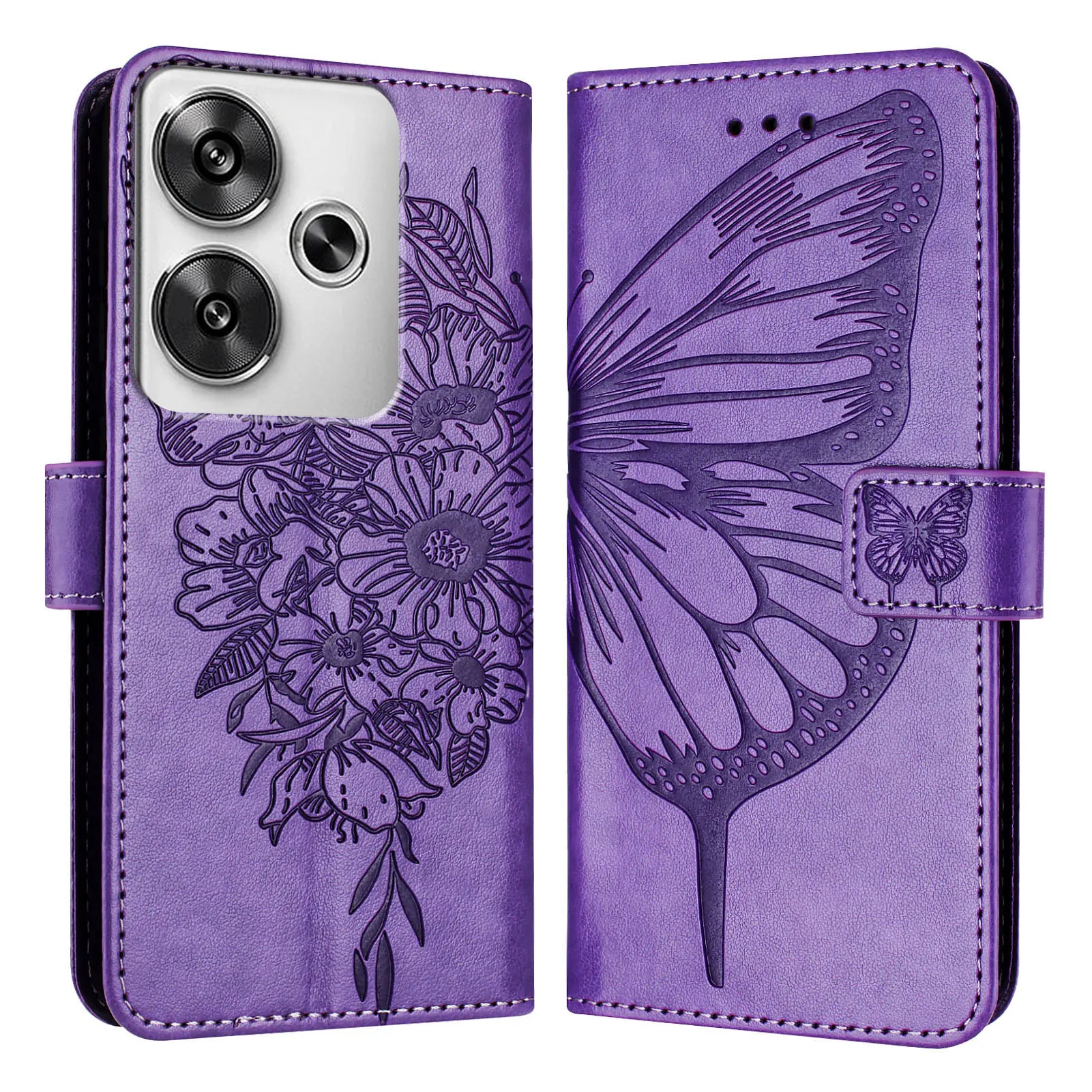 Infinix Smart 8 Case Butterfly Flip Wallet Book Cover for Coque Infinix Smart 8 Pro Smart 7 Plus Leather Protective Phone Case