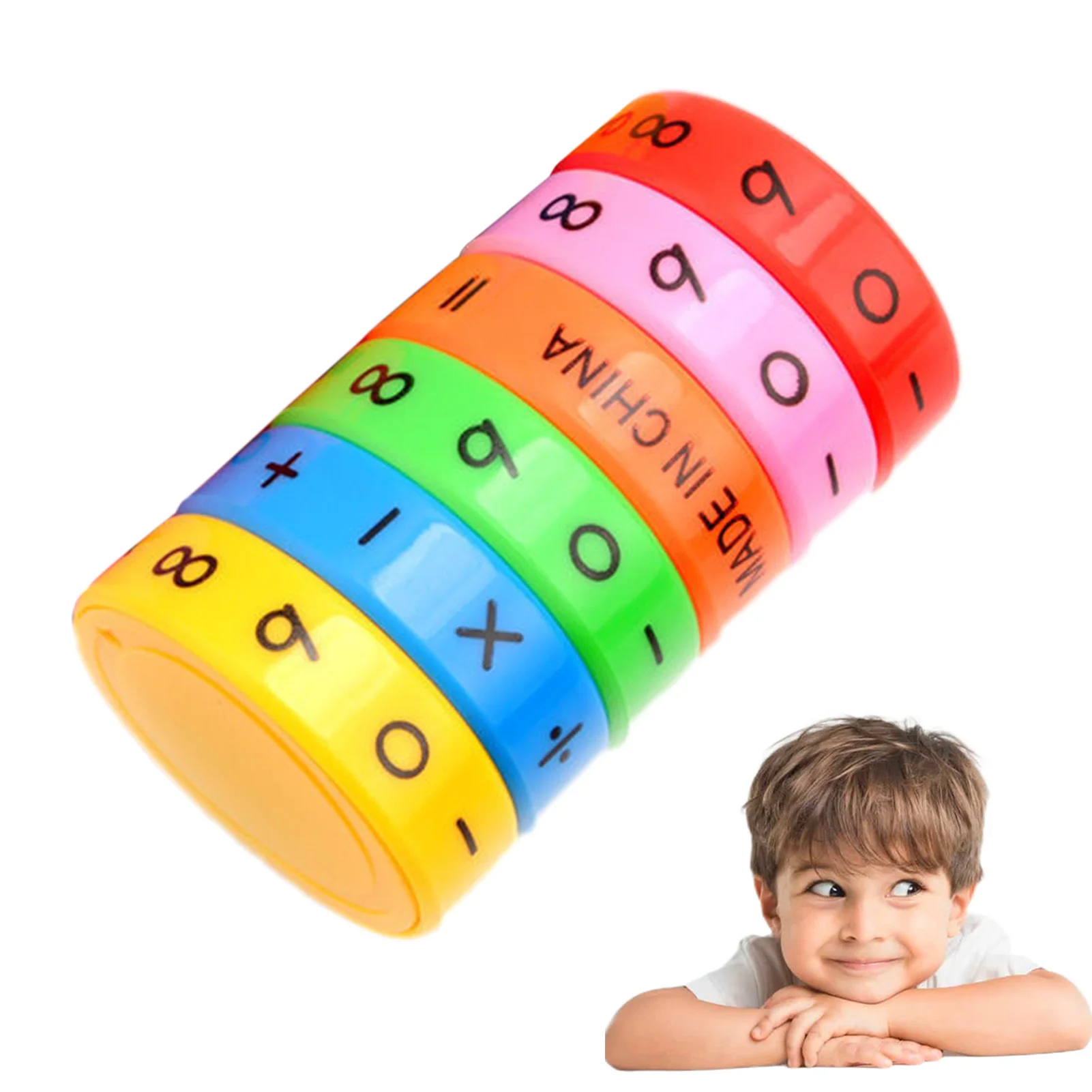 Juguetes de matemáticas Montessori ABS coloridos para niños, Juguetes Educativos de aprendizaje preescolar, rompecabezas de números para niños