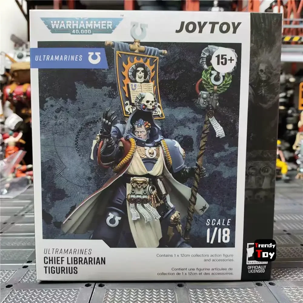 

【JOYTOY】40K Ultramarines Chief Librarian Tigurius Toys 1/18 Action Figure
