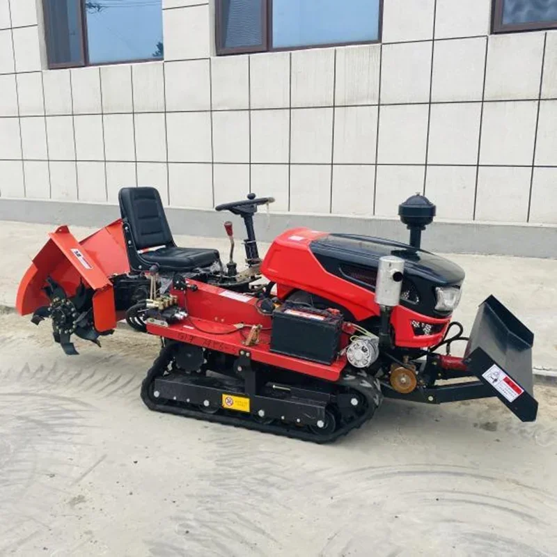 Hot selling quality assurance crawler tiller 35HP small agricultural machinery rotary tiller garden agricultural equipment