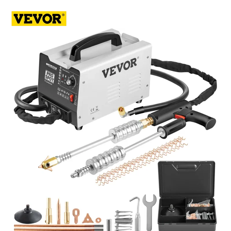 VEVOR Dent Puller Spot Welder 1.8KW Welding Guns Bonnet Roof Panel 3500A Dent Puller Spot Welder 1.8KW 0.6-1.2mm Welding Spot