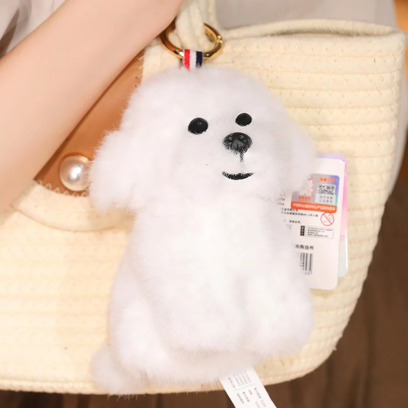LLavero de peluche Kawaii, serie de juguetes, vestido de novia gigante, Panda, lindos animales de peluche, perro famoso, Mini muñeco de pingüino para niñas, regalos