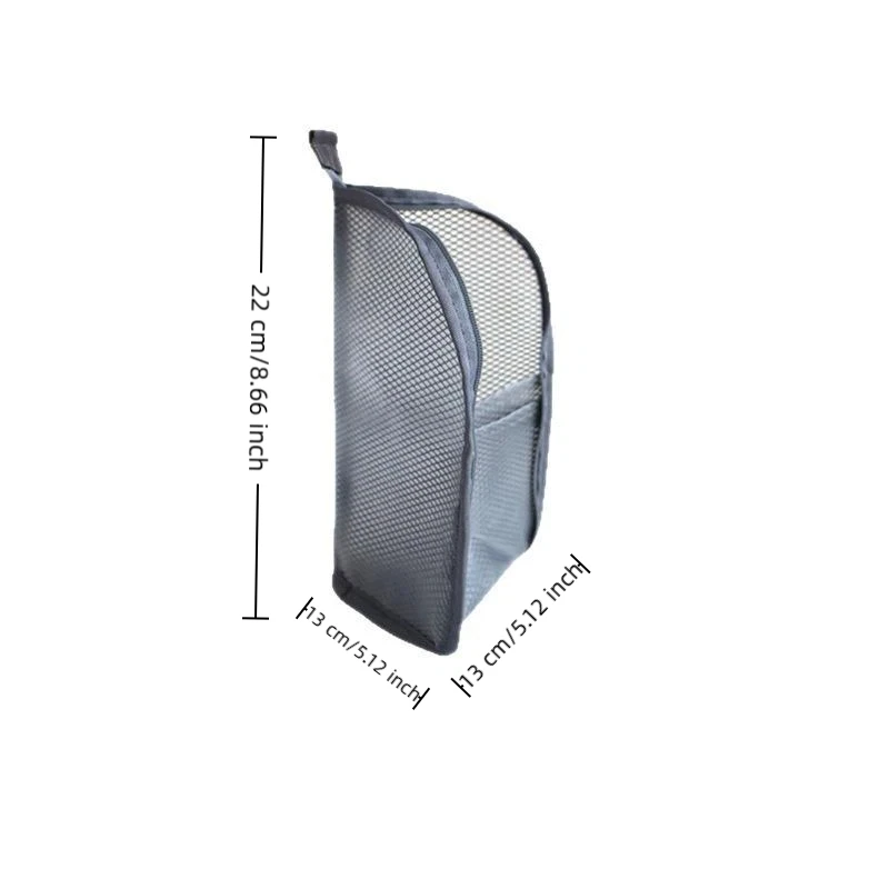 Große Kosmetiktasche mit hoher Kapazität, wasserdicht, platzsparend, faltbar, für Reisen, mit Reißverschluss, vertikal stehend. – Detail 14