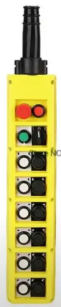 Fast Shipping 16 Button Speed Crane Derrick Motor Control Button Control Emergency Stop Button For Construction