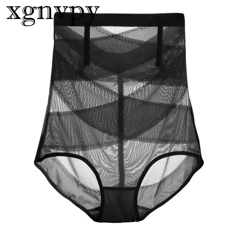 xgnvpy Women postpartum high waist seamless cross corset body slimming trouser triangle body shaping and hip lift