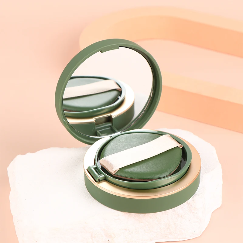 Puste pudełko na podkład w płynie 12g – pojemnik na krem BB z gąbeczką i lusterkiem, przenośny na podróże