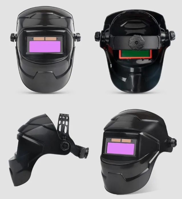 Protective Mask Chameleon Large View True Color Solar Power Auto Darkening Welding Protective Mask